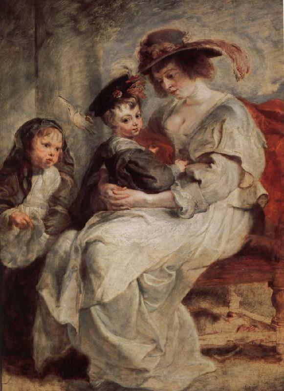 Peter Paul Rubens Helena Darfur Mans and her children s portraits oil painting picture